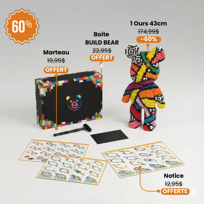 Build Bear™ Ours Géant à Assembler (43cm)